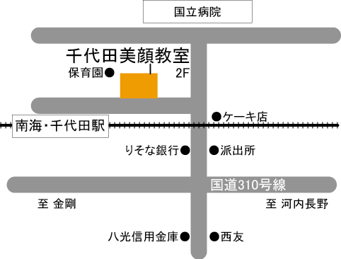 クロロフイル千代田美顔教室の地図